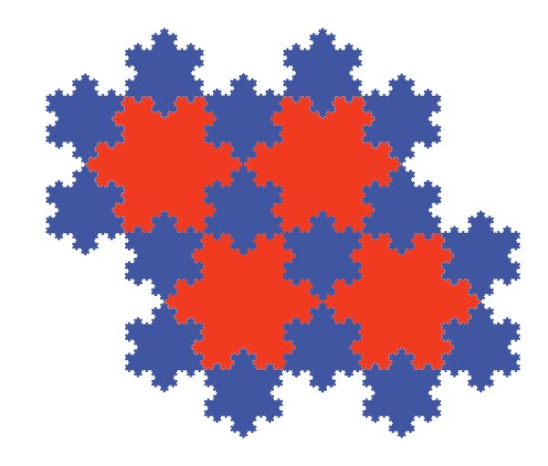 Koch snowflake tessellation
