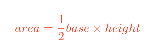 Area of triangle formula