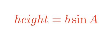Height of triangle formula