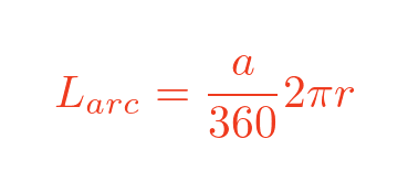 Length of arc of a circle formula