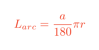 Length of arc of a circle formula