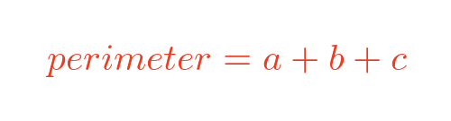 Perimeter of triangle formula