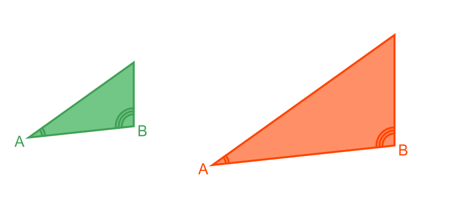 Similar triangles AA