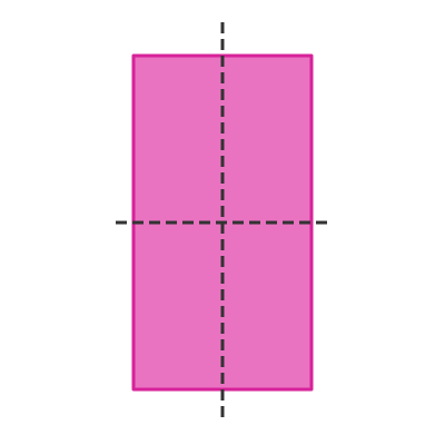 Line symmetry of rectangle