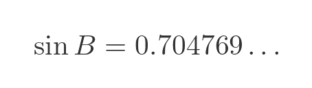 Sine rule