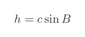 Sine rule