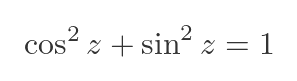Complex trig identities