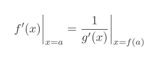 Slope of f compared to g