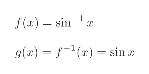 Inverse sine function