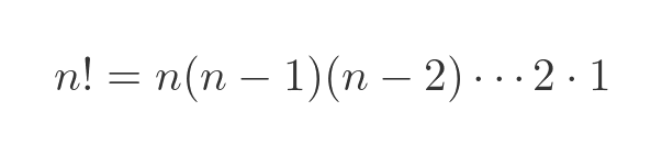 Properties of factorials