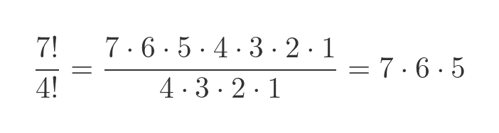 Properties of factorials