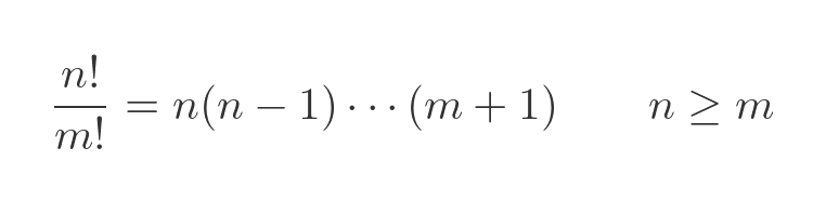 Properties of factorials