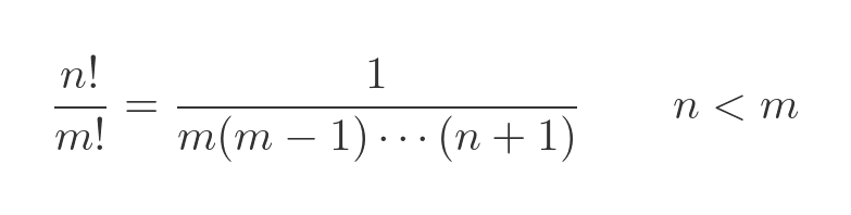 Properties of factorials