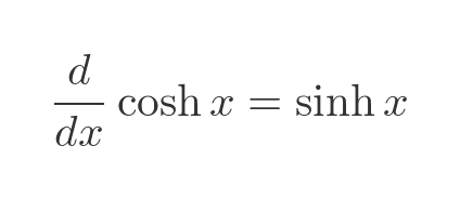 Length of arc of cosh