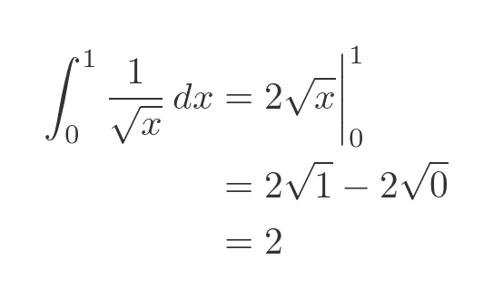 Non-convergent integrals