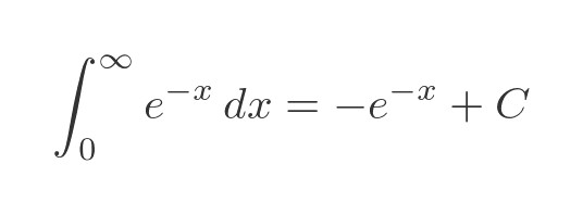 Improper exponential integral