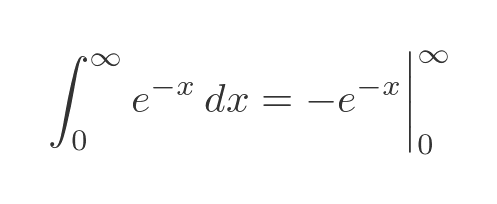 Improper exponential integral