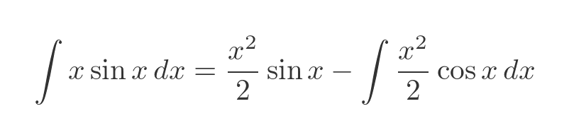Integration by parts example 2