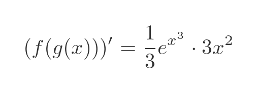 Exponential derivative