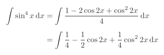 Even power of cosine