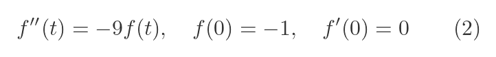 First order differential equation
