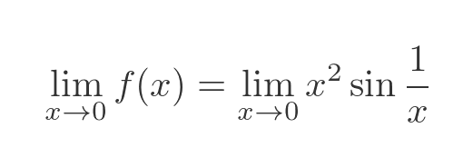 Squeeze theorem example