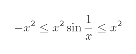 Squeeze theorem example