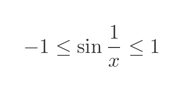 Squeeze theorem example