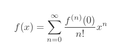 Maclaurin expansion sigma notation