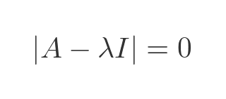 Characteristic equation
