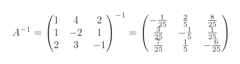 Matrix solution - 3 variables