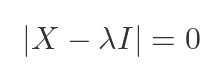 Characteristic equation
