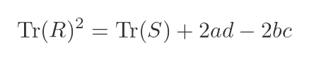 Finding R in terms of S