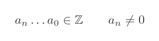 Definition of algebraic number
