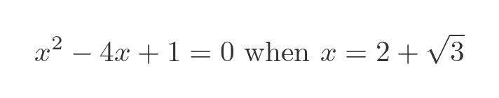 More algebraic numbers