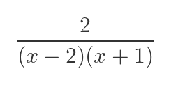Simple partial fraction