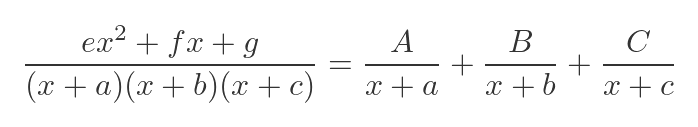 Cubic denominators