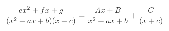 Cubic denominators