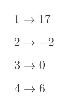 Counting a set of numbers