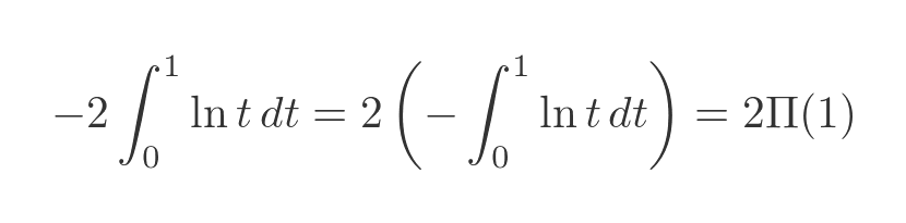 Second integral