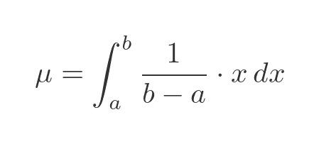 Derivation of the mean