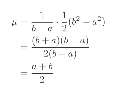 Derivation of the mean